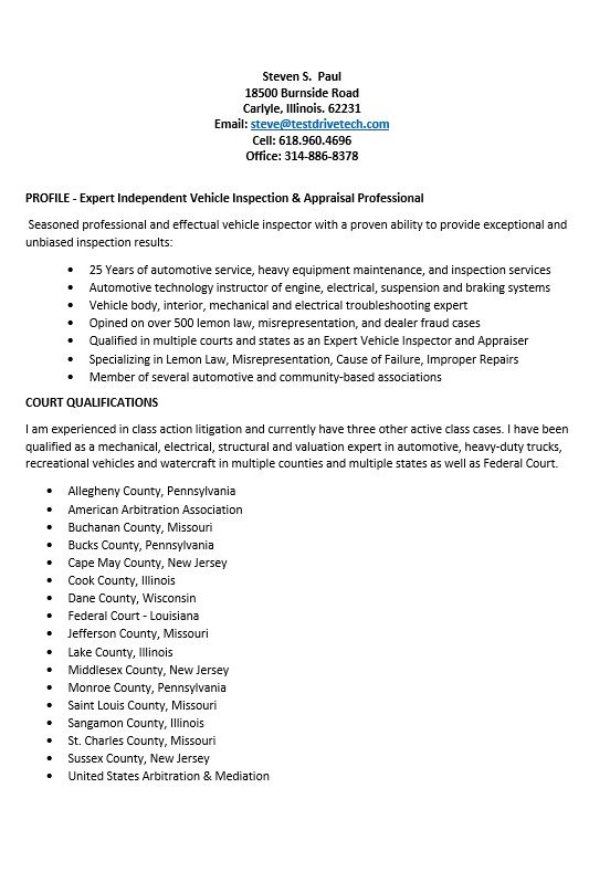 CV Page